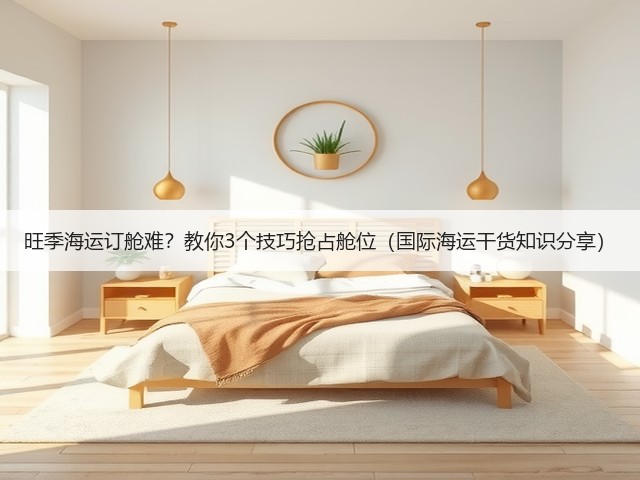 旺季海运订舱难？教你3个技巧抢占舱位（国际海运干货知识分享）(图1)