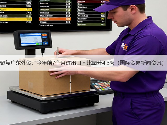 聚焦广东外贸：今年前7个月进出口同比攀升4.3%（国际贸易新闻资讯）(图1)