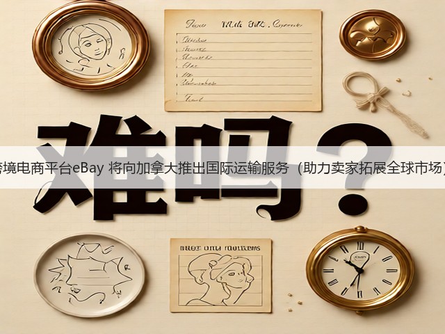 跨境电商平台eBay 将向加拿大推出国际运输服务(助力卖家拓展全球市场)(图2) 跨境电商平台eBay 将向加拿大推出国际运输服务(助力卖家拓展全球市场)(图2)