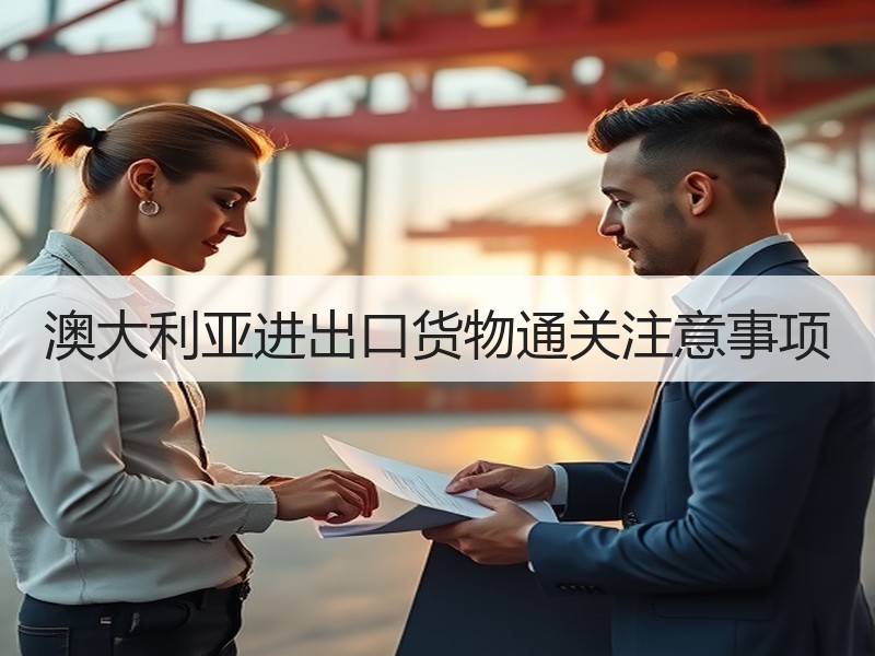 澳大利亚进出口货物通关注意事项