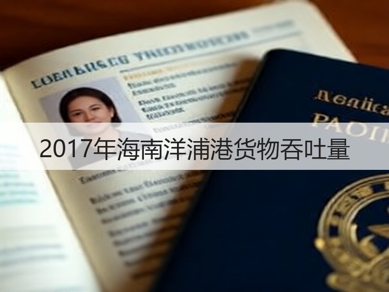 2017年海南洋浦港货物吞吐量