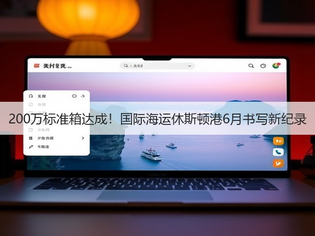 200万标准箱达成！国际海运休斯顿港6月书写新纪录(图1)