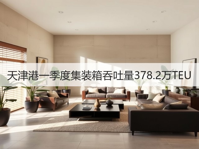 天津港一季度集装箱吞吐量378.2万TEU(图1)