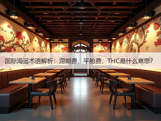国际海运术语解析：滞期费、平舱费、THC是什么意思？(图1)
