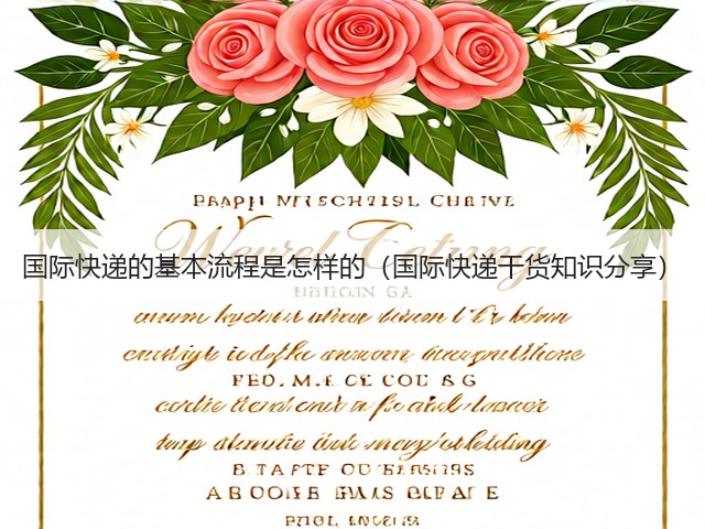 国际快递的基本流程是怎样的(国际快递干货知识分享)(图3) 国际快递的基本流程是怎样的(国际快递干货知识分享)(图3)
