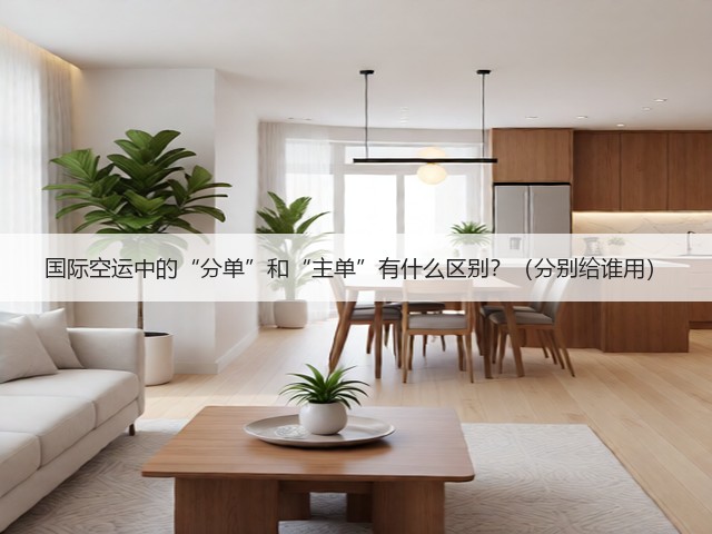 国际空运中的“分单”和“主单”有什么区别?(分别给谁用)(图2) 国际空运中的“分单”和“主单”有什么区别?(分别给谁用)(图2)