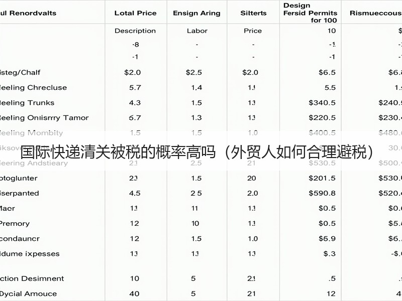 国际快递清关被税的概率高吗（外贸人如何合理避税）
