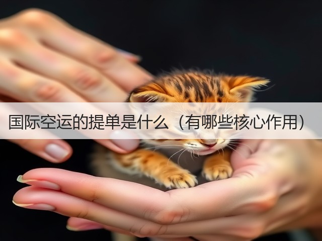 国际空运的提单是什么(有哪些核心作用)(图1) 国际空运的提单是什么(有哪些核心作用)(图1)