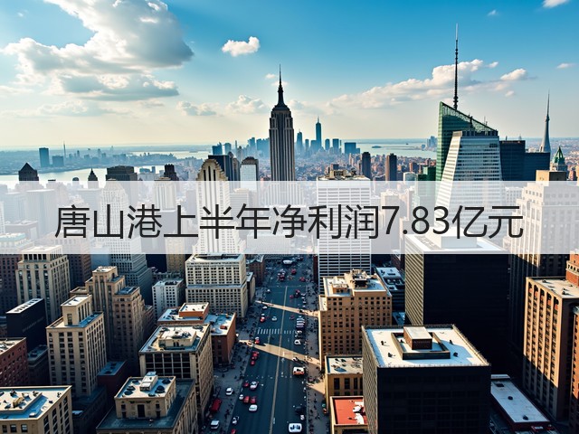 唐山港上半年净利润7.83亿元(图2)