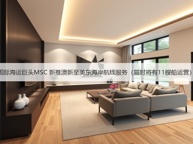 国际海运巨头MSC 新推澳新至美东海岸航线服务（届时将有11艘船运营）(图1)