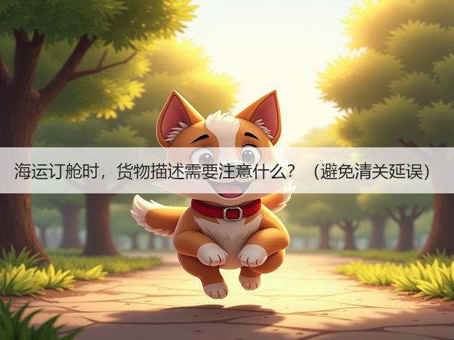 海运订舱时，货物描述需要注意什么？（避免清关延误）(图3)