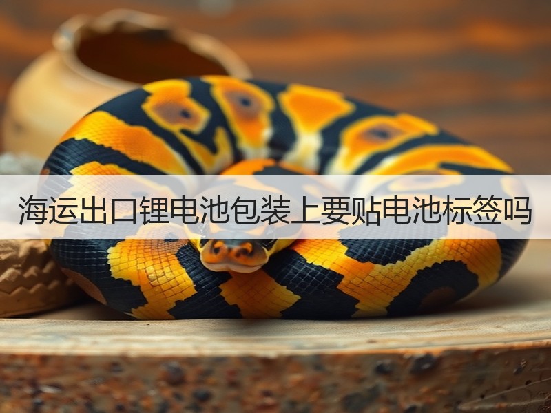海运出口锂电池包装上要贴电池标签吗