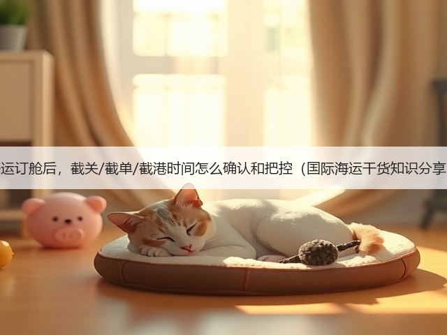 海运订舱后,截关/截单/截港时间怎么确认和把控(国际海运干货知识分享)(图3) 海运订舱后,截关/截单/截港时间怎么确认和把控(国际海运干货知识分享)(图3)