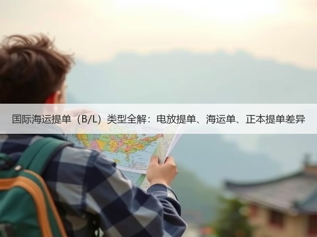国际海运提单（B/L）类型全解：电放提单、海运单、正本提单差异(图1)