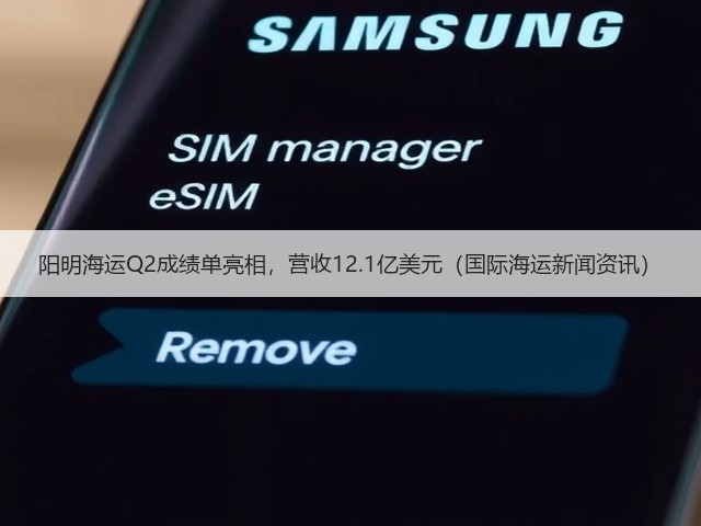 阳明海运Q2成绩单亮相,营收12.1亿美元(国际海运新闻资讯)(图1) 阳明海运Q2成绩单亮相,营收12.1亿美元(国际海运新闻资讯)(图1)