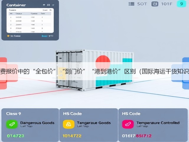 海运运费报价中的“全包价”“到门价”“港到港价”区别(国际海运干货知识分享)(图2) 海运运费报价中的“全包价”“到门价”“港到港价”区别(国际海运干货知识分享)(图2)