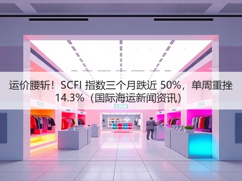 运价腰斩！SCFI 指数三个月跌近 50%，单周重挫 14.3%（国际海运新闻资讯）