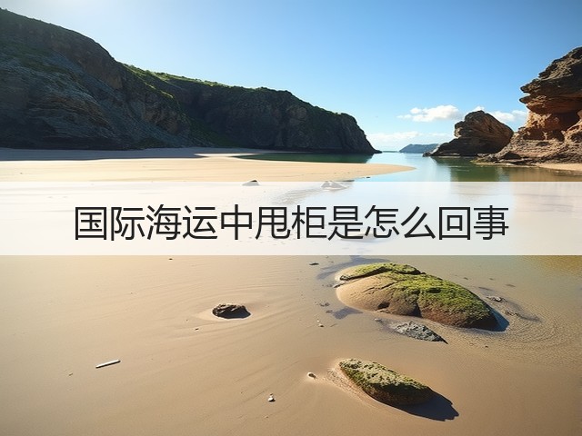 国际海运中甩柜是怎么回事(图1)