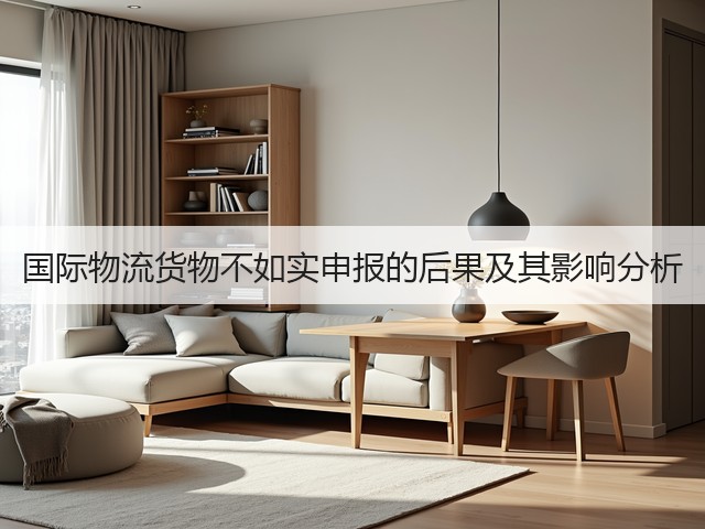 国际物流货物不如实申报的后果及其影响分析(图1)