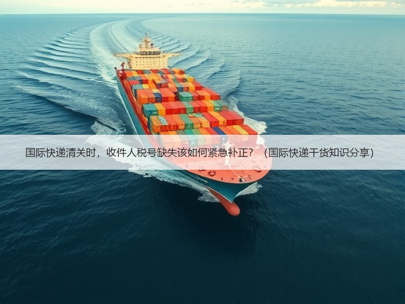 国际快递清关时,收件人税号缺失该如何紧急补正?(国际快递干货知识分享) 国际快递清关时,收件人税号缺失该如何紧急补正?(国际快递干货知识分享)