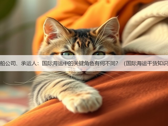 货代、船公司、承运人：国际海运中的关键角色有何不同？（国际海运干货知识分享）(图2)