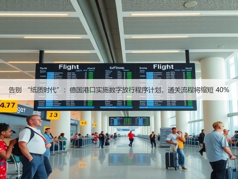 告别 “纸质时代”:德国港口实施数字放行程序计划,通关流程将缩短 40% 告别 “纸质时代”:德国港口实施数字放行程序计划,通关流程将缩短 40%