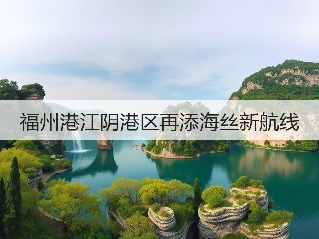 福州港江阴港区再添海丝新航线(图3)