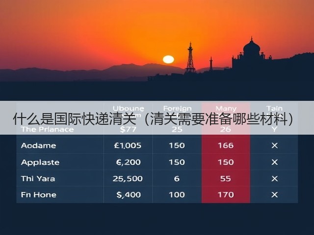 什么是国际快递清关(清关需要准备哪些材料)(图3) 什么是国际快递清关(清关需要准备哪些材料)(图3)