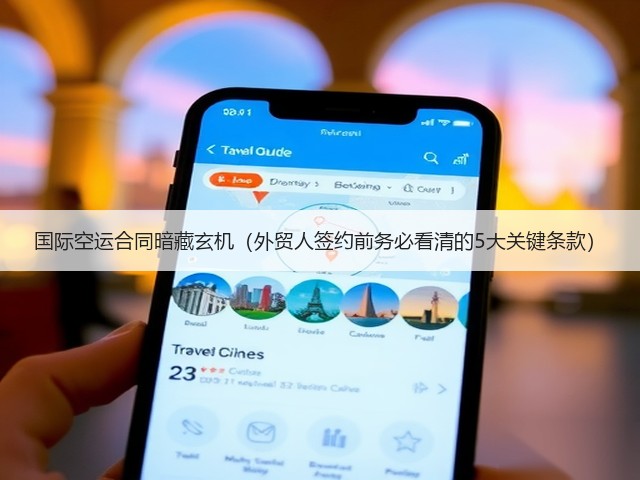 国际空运合同暗藏玄机（外贸人签约前务必看清的5大关键条款）(图1)
