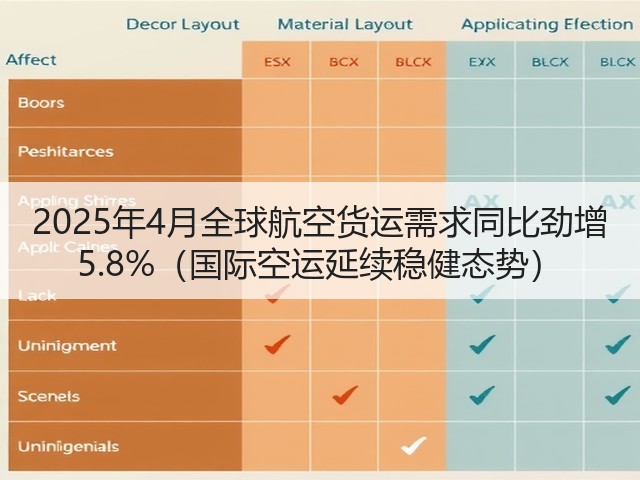 2025年4月全球航空货运需求同比劲增 5.8%(国际空运延续稳健态势)(图1) 2025年4月全球航空货运需求同比劲增 5.8%(国际空运延续稳健态势)(图1)