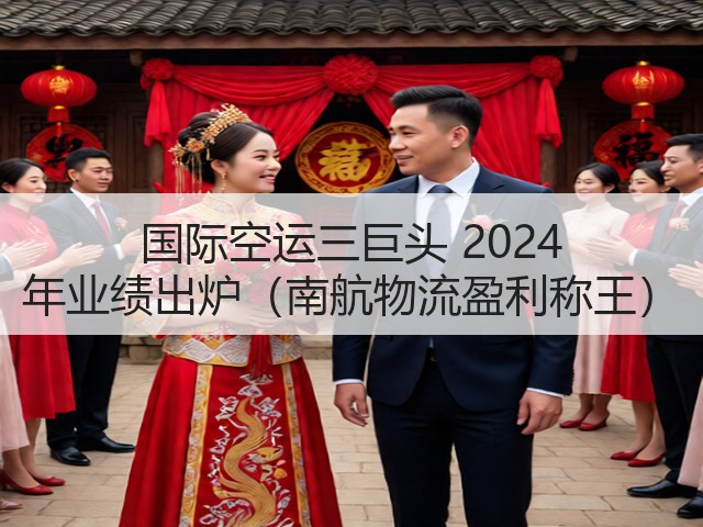 国际空运三巨头 2024 年业绩出炉（南航物流盈利称王）(图3)
