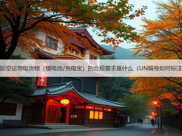 国际空运带电货物（锂电池/充电宝）的合规要求是什么（UN编号如何标注）(图1)