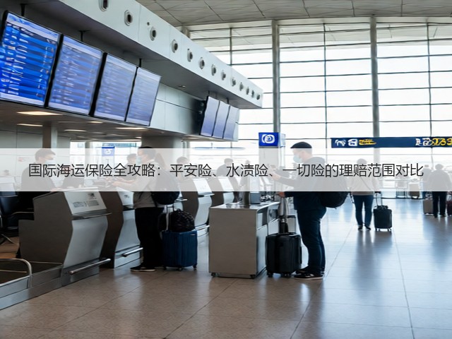 国际海运保险全攻略:平安险、水渍险、一切险的理赔范围对比(图1) 国际海运保险全攻略:平安险、水渍险、一切险的理赔范围对比(图1)