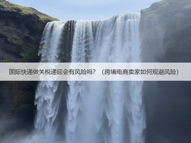 国际快递做关税递延会有风险吗？（跨境电商卖家如何规避风险）(图3)