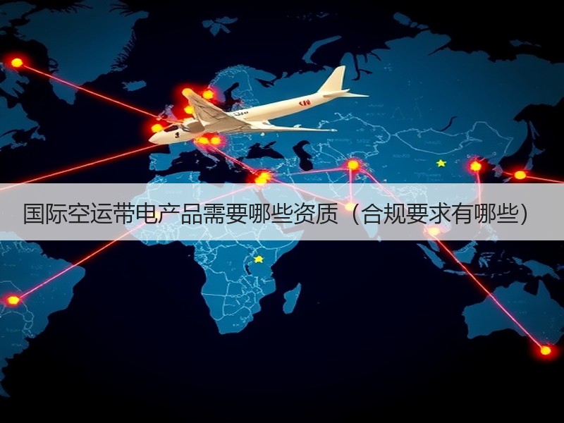 国际空运带电产品需要哪些资质（合规要求有哪些）