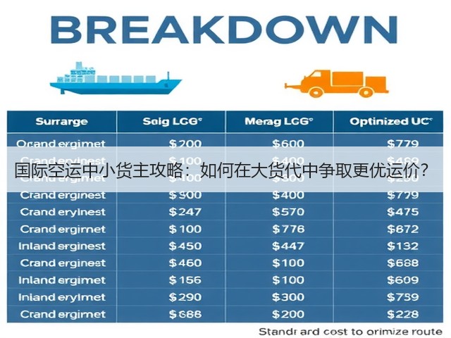 国际空运中小货主攻略：如何在大货代中争取更优运价？(图2)