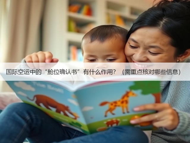 国际空运中的“舱位确认书”有什么作用？（需重点核对哪些信息）(图1)
